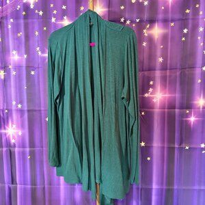 Mix by 41 Hawthorn - Open Cardigan - Green - 2X